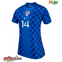 Camiseta Croacia Ivan Perisic #14 Visitante Equipación para mujer Mundial 2026 manga corta